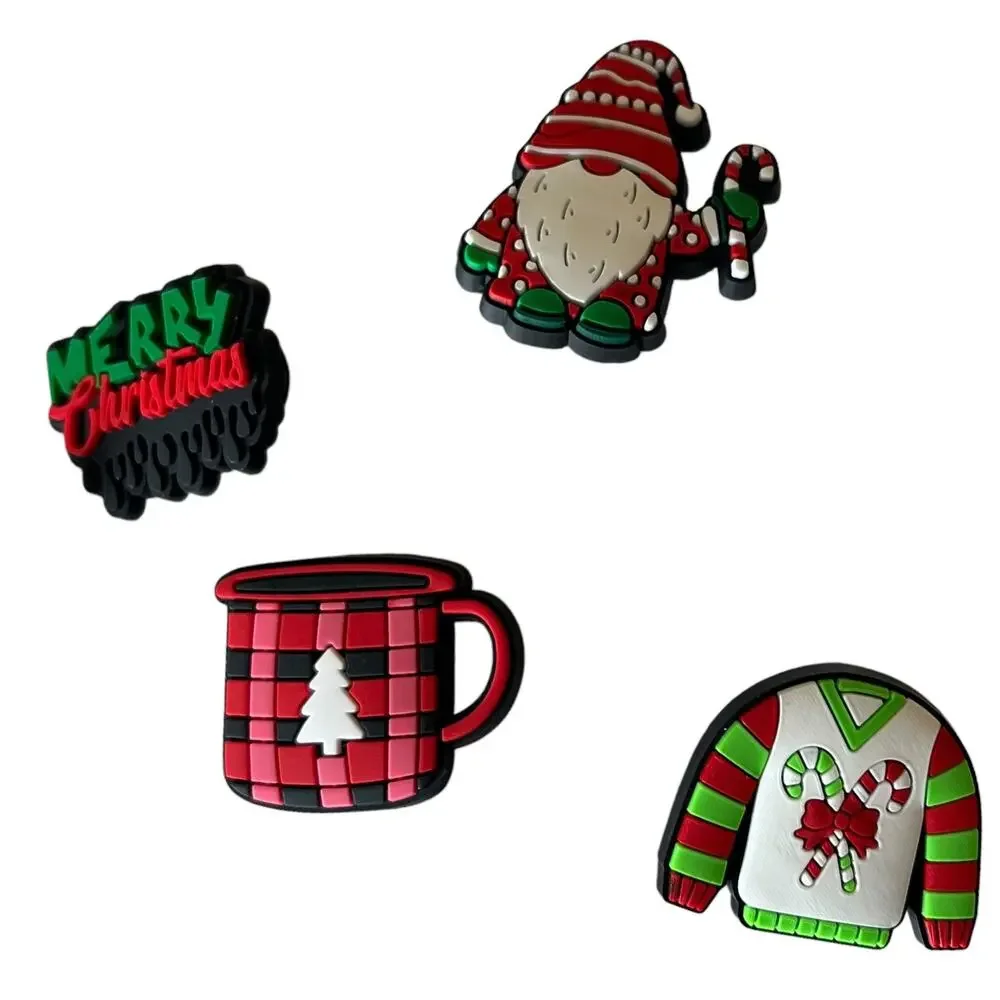 NEW Christmas Sweater SHOE CHARMS 10pc for Croc Shoes Zippers Knome Stockings